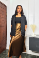 Luxe Drape Satin Skirt